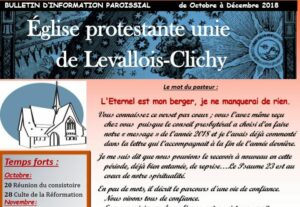 Télécharger le Bulletin d'information de l'Eglise protestante de Levallois-Clichy