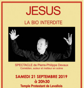 Jésus "la bio interdite" le samedi 21 septembre à 20h30