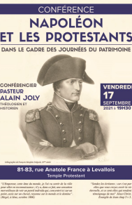 Conférence "Napoléon et les protestants"