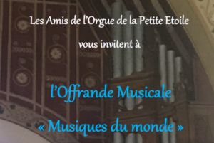 Concert de l'AOPE : Offrande musicale "Musiques du monde"