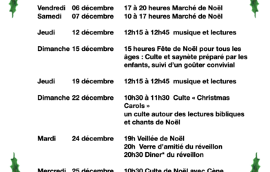 Toutes nos activités autour de Noël 