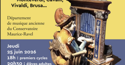 concert département de musique ancienne du Conservatoire Maurice-Ravel