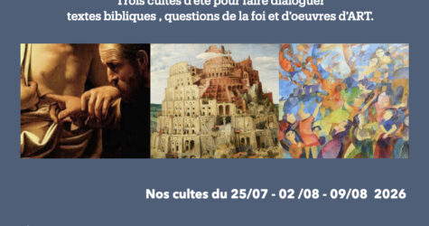 série de cultes   BIBLE et ART